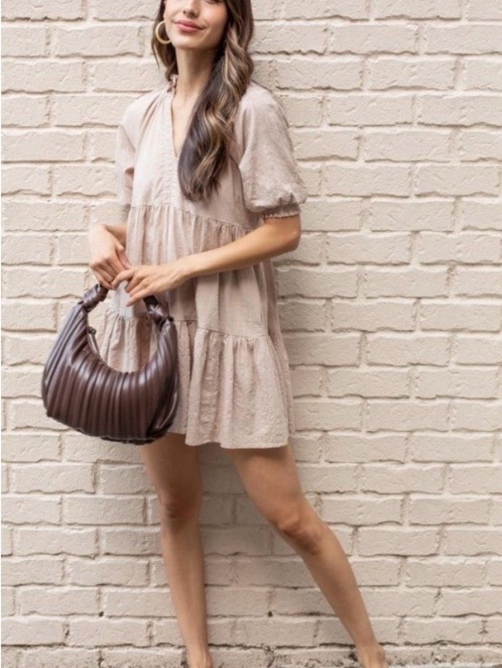 BB Dakota Medium Tan Mini Dress